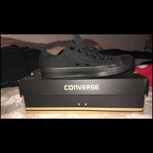 Brand New Black on Black Converse All Star Low Top